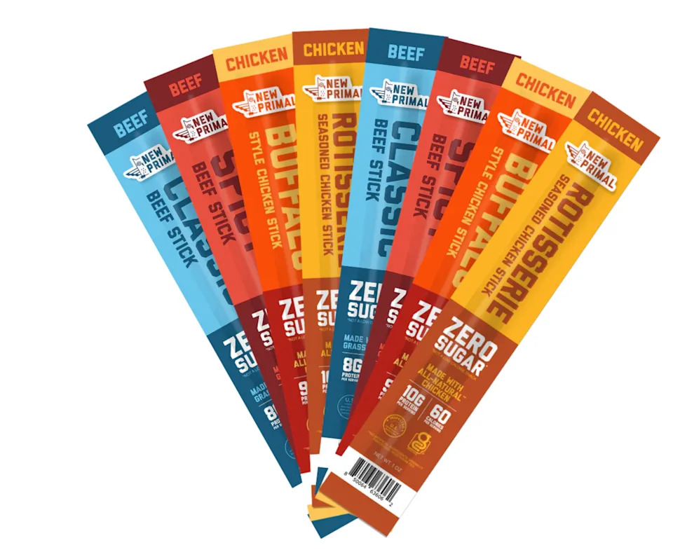 New Primal - Zero Sugar Beef and Chicken Meat Stick Sampler